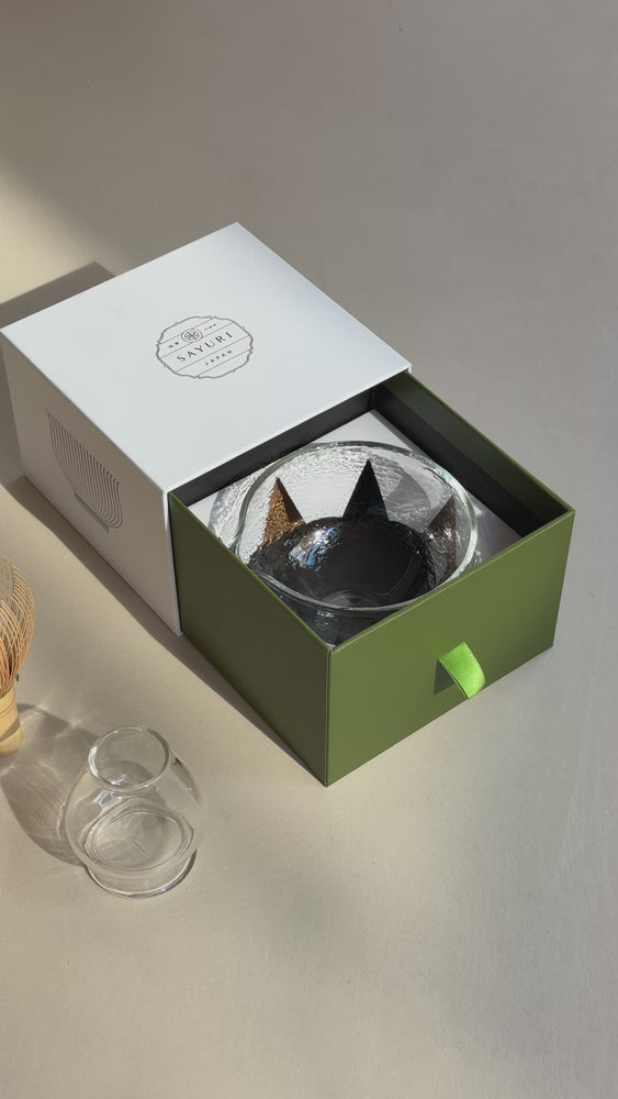 
            
                Load and play video in Gallery viewer, SAYURI Glass Matcha Chawan Gift Set
            
        